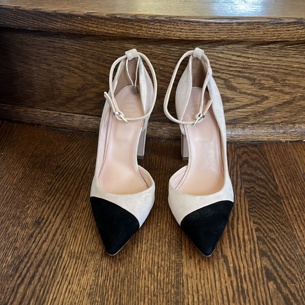 8 by YOOX Cream And Black Dress Shoes